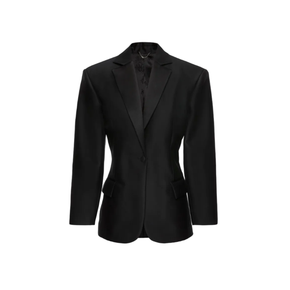 Hourglass Satin Blazer