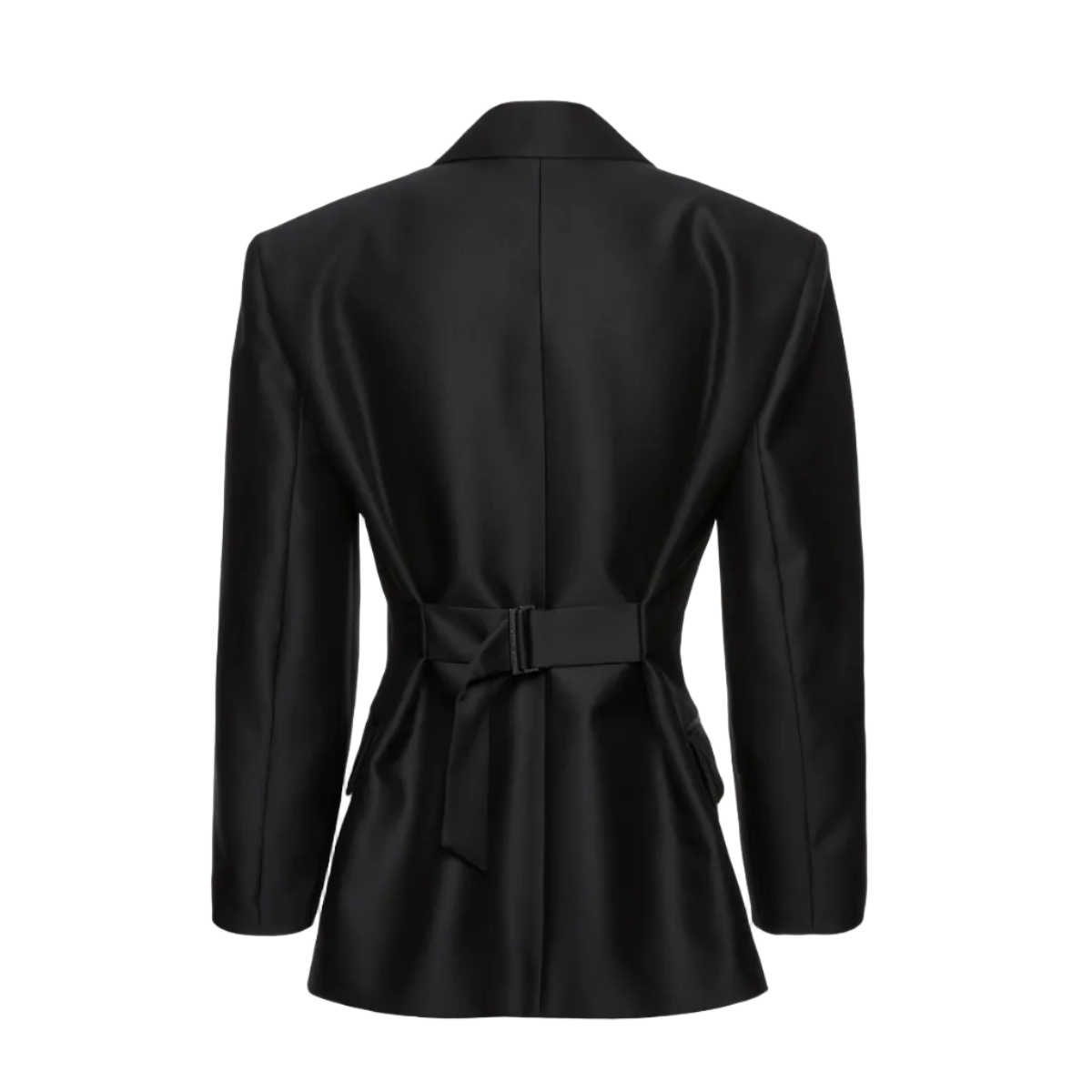 Hourglass Satin Blazer