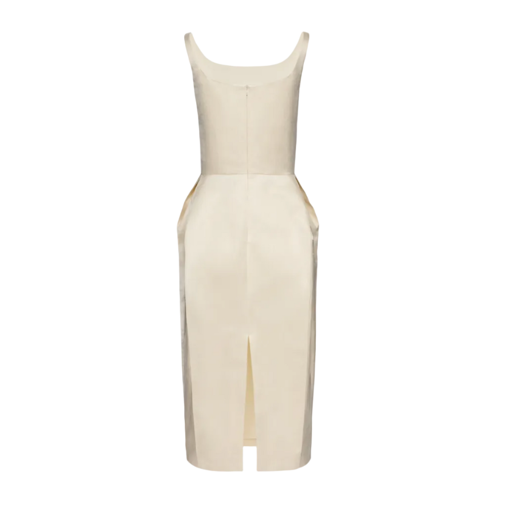 Magda Butrym PF25 KLEID 02 CREME 150725