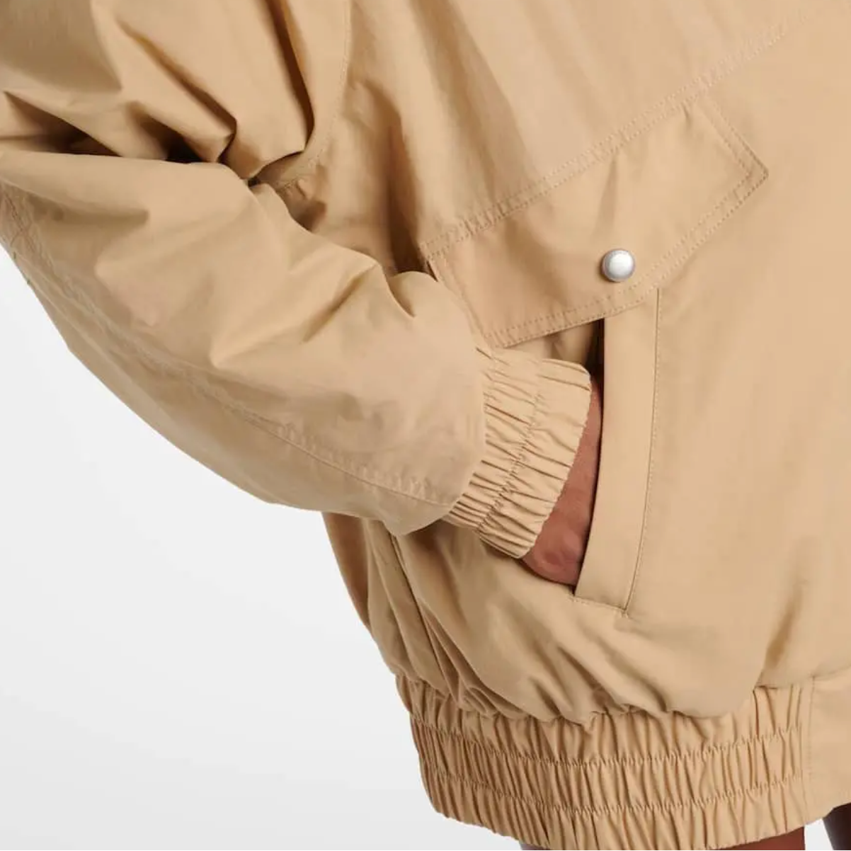 Cotton-Blend Blouson Jacket