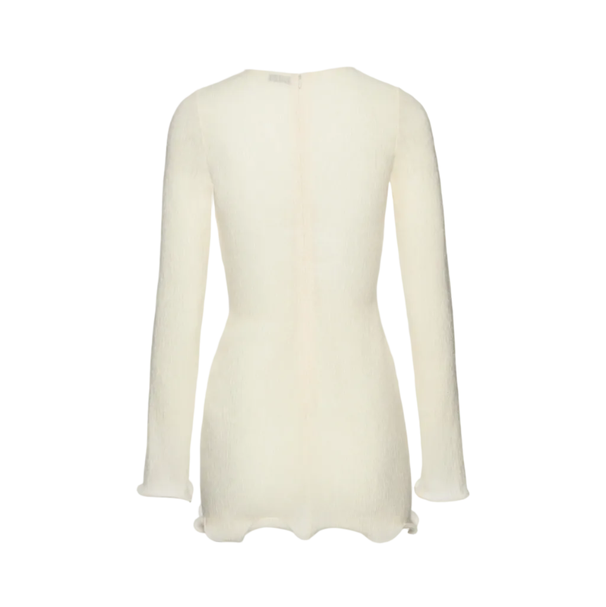 Long Sleeve Crepe Beach Mini Dress