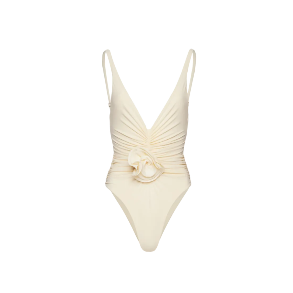 Ruched Flower Swimsuit