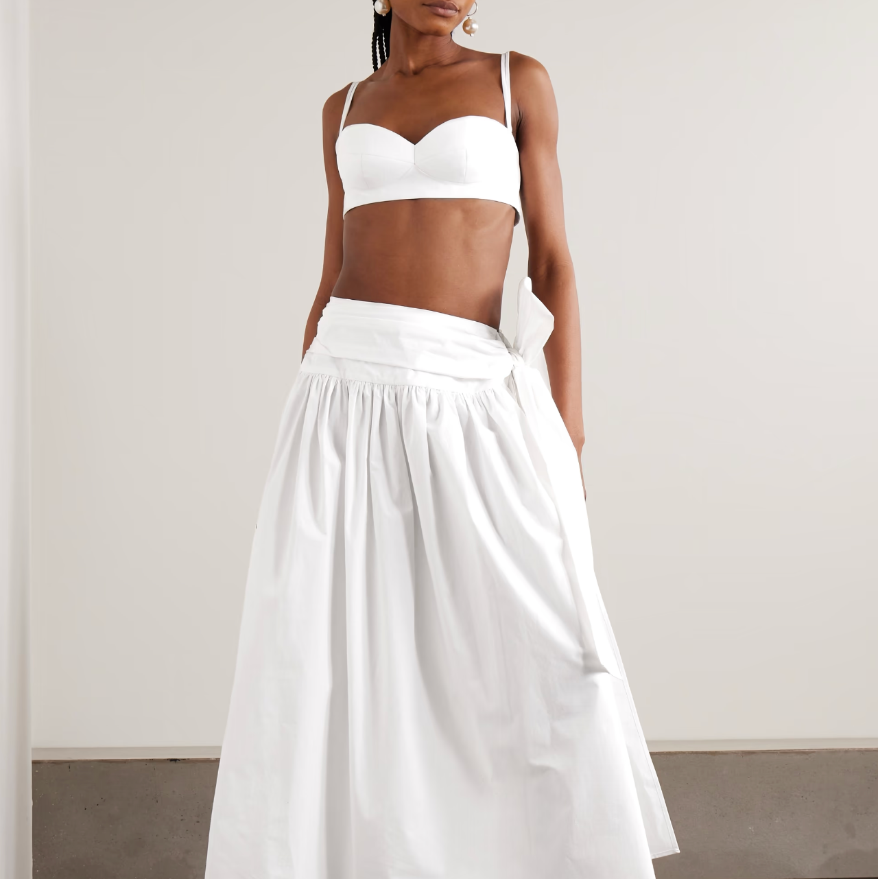 Rose Sweetheart Bra Top in Cotton