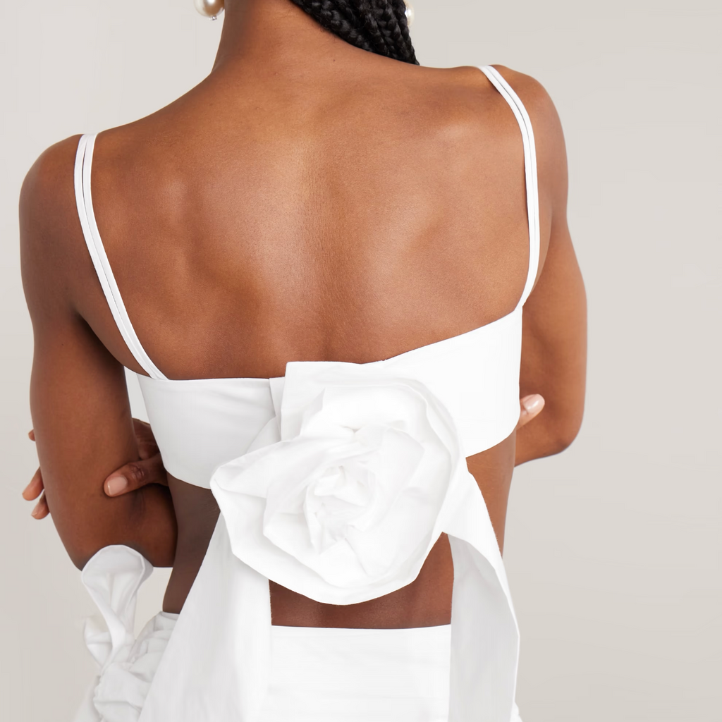 Rose Sweetheart Bra Top in Cotton