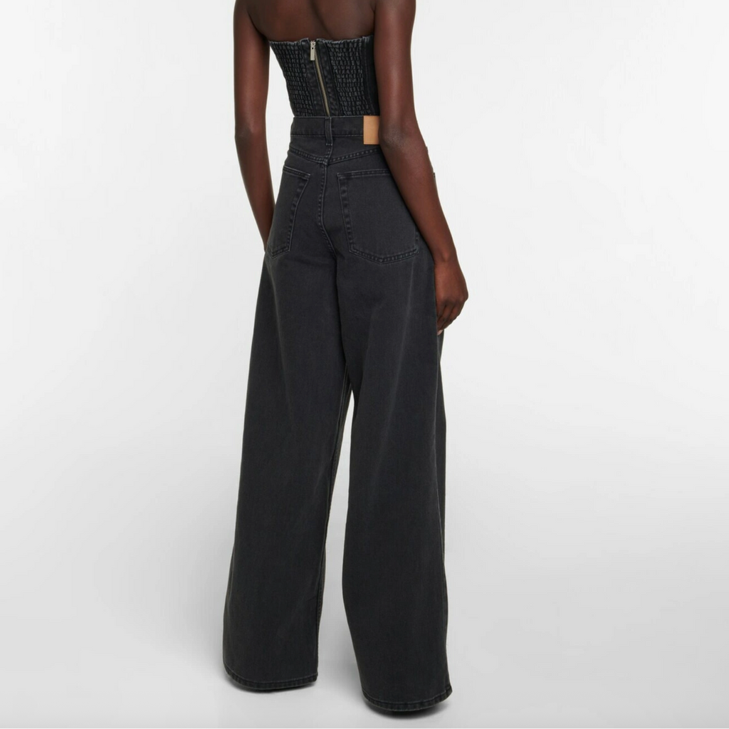 Mid-Rise Wide-Leg Jeans