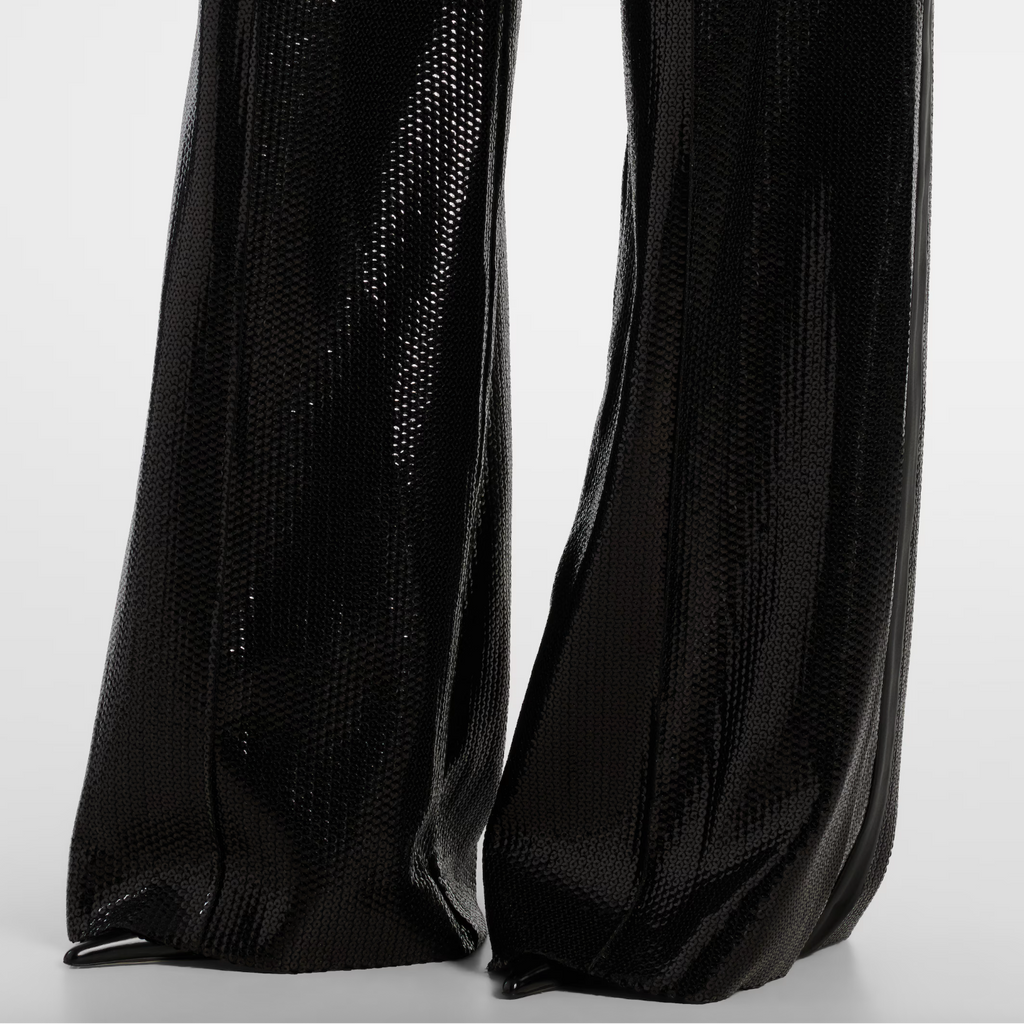 Elie Saab Sequins & Satin Pants