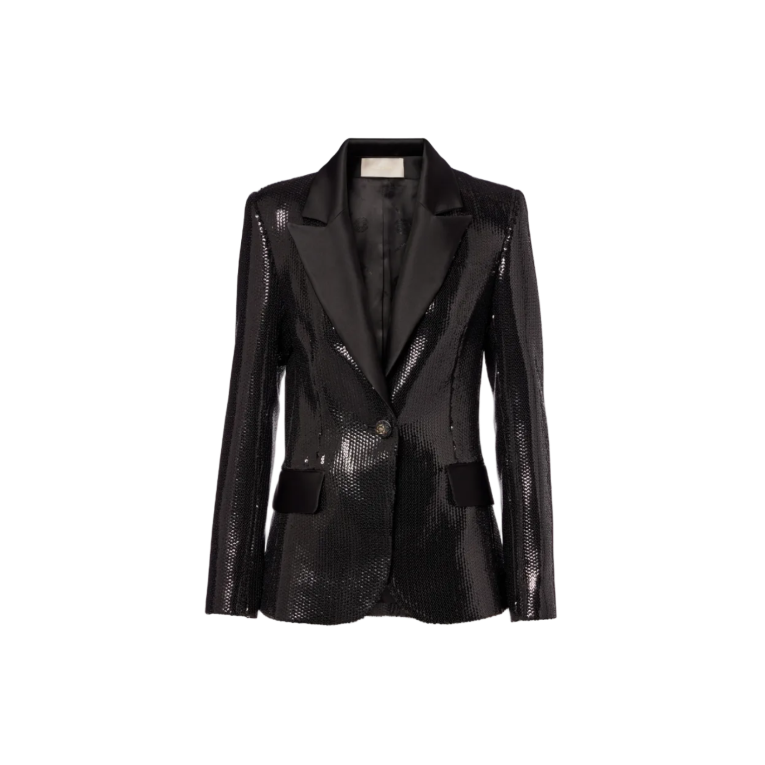 Sequined Satin Blazer