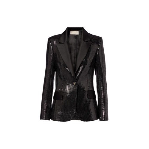 Sequined Satin Blazer