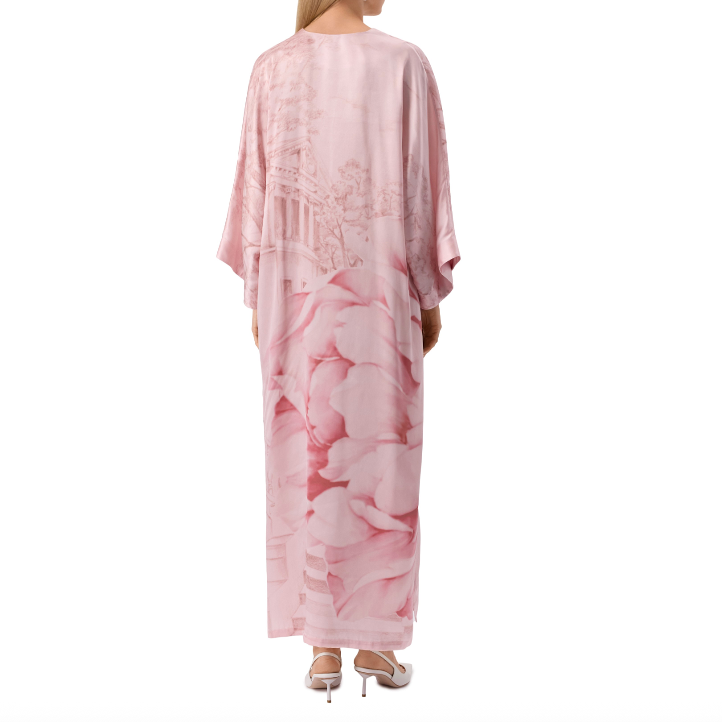 Silk Satin Printed Dress