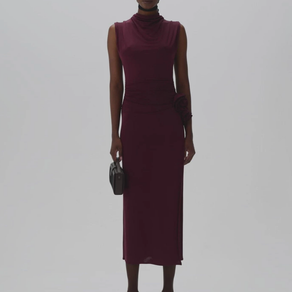 Magda Butrym Kleid 25 bordeaux 235425