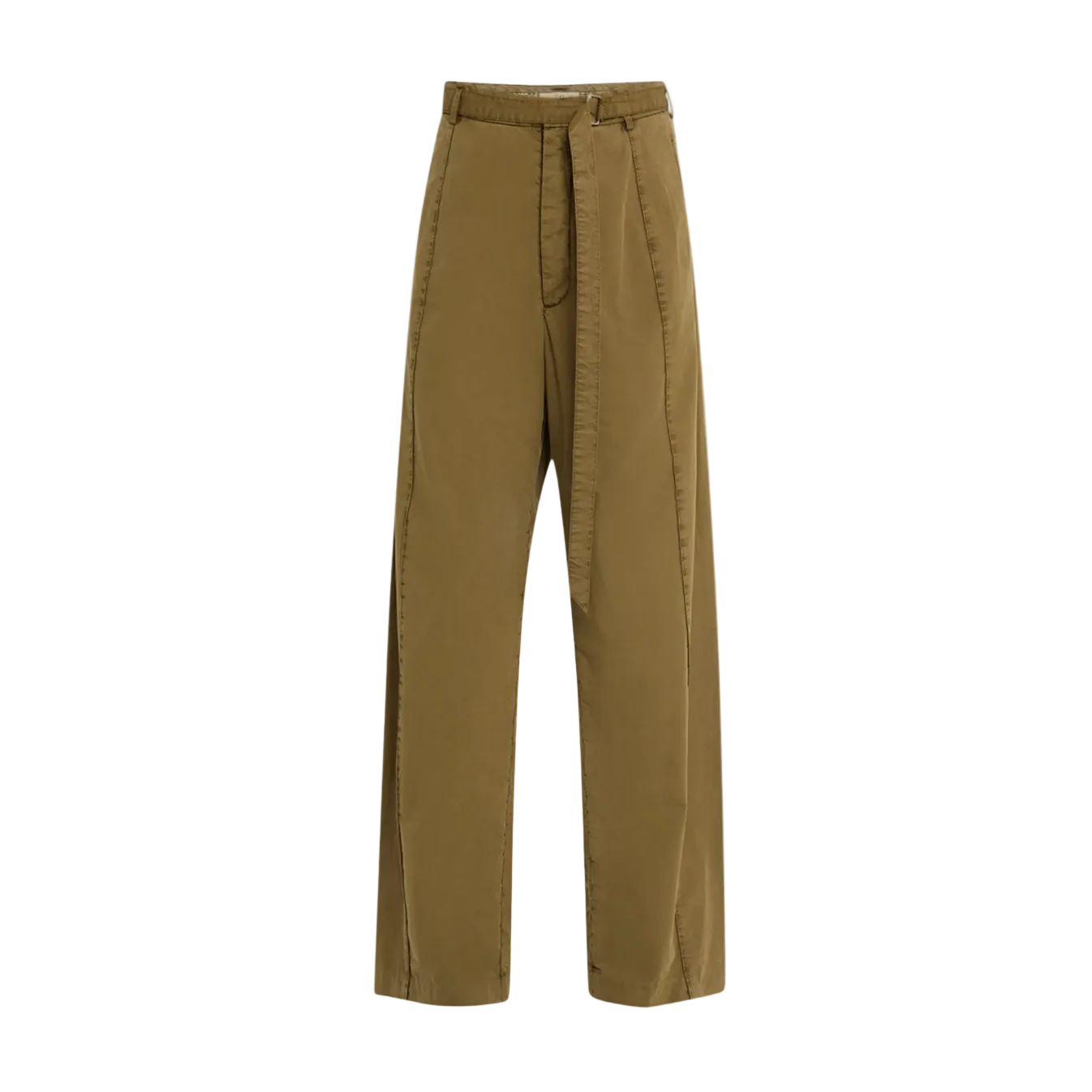 Belted Drop-Waist Pants