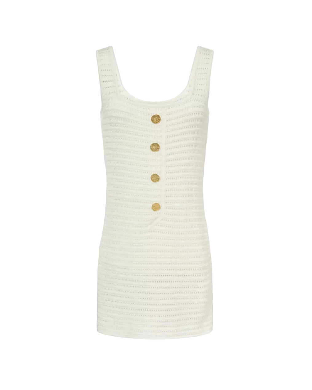 Siflaq Crochet Linen Mini Dress