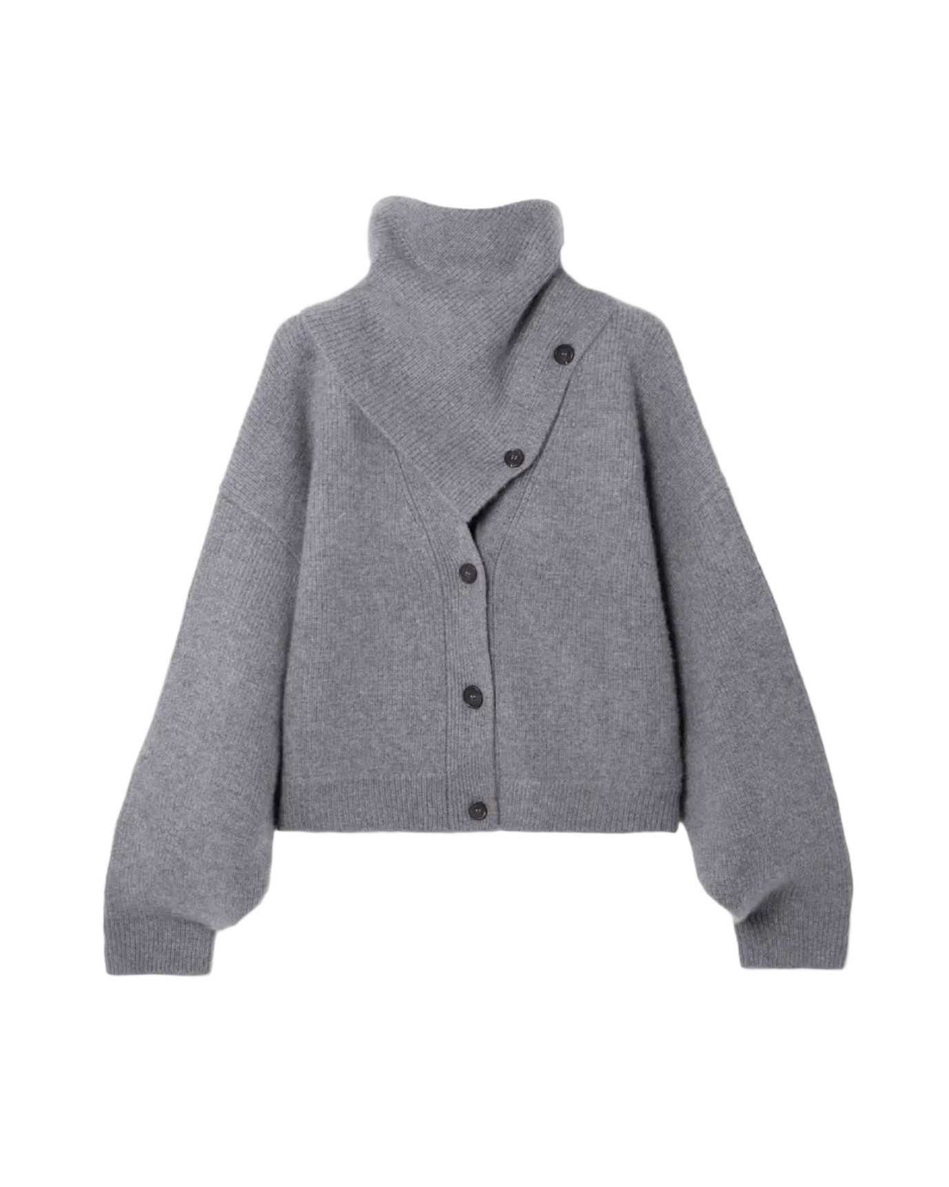 Derios Convertible Cashmere Turtleneck Cardigan