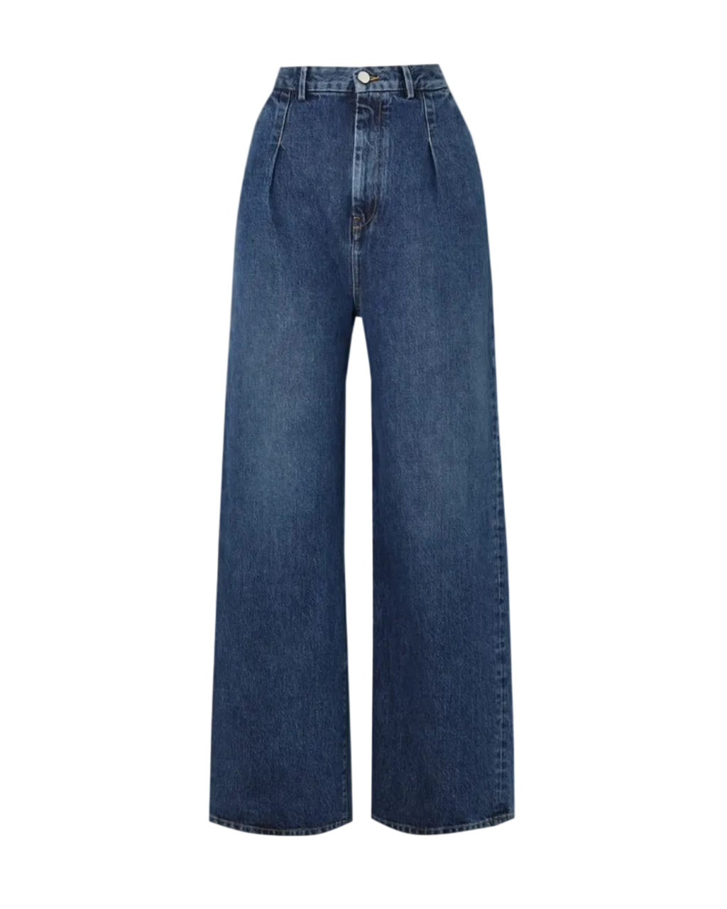 Attu Pleated Wide-Leg Jeans