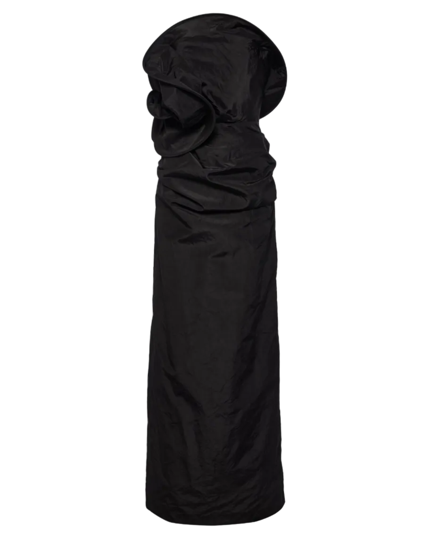 Sculptural Rose Gown in Taffeta Silk