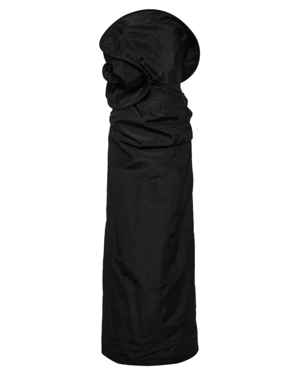 Sculptural Rose Gown in Taffeta Silk