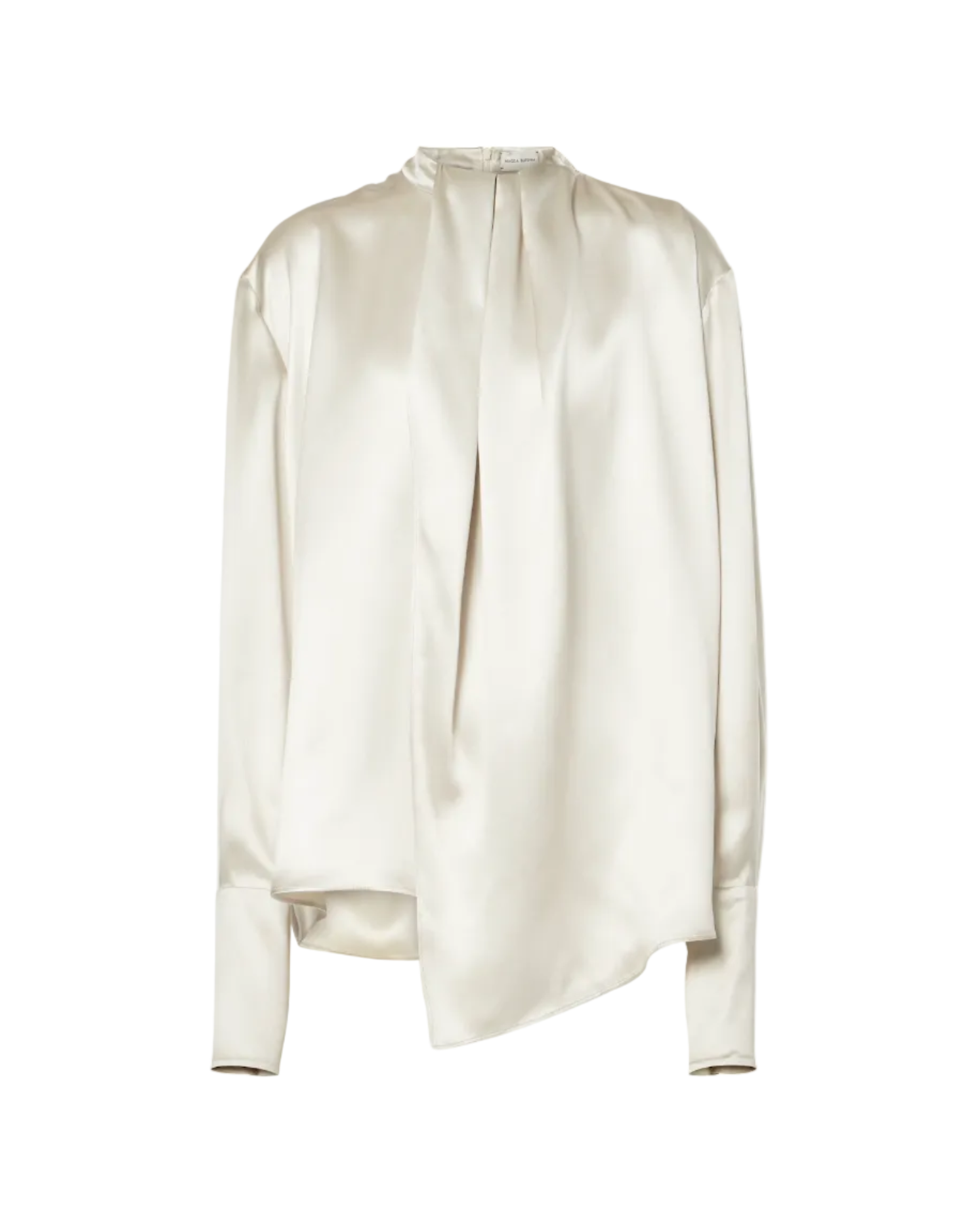 Draped Silk Blouse