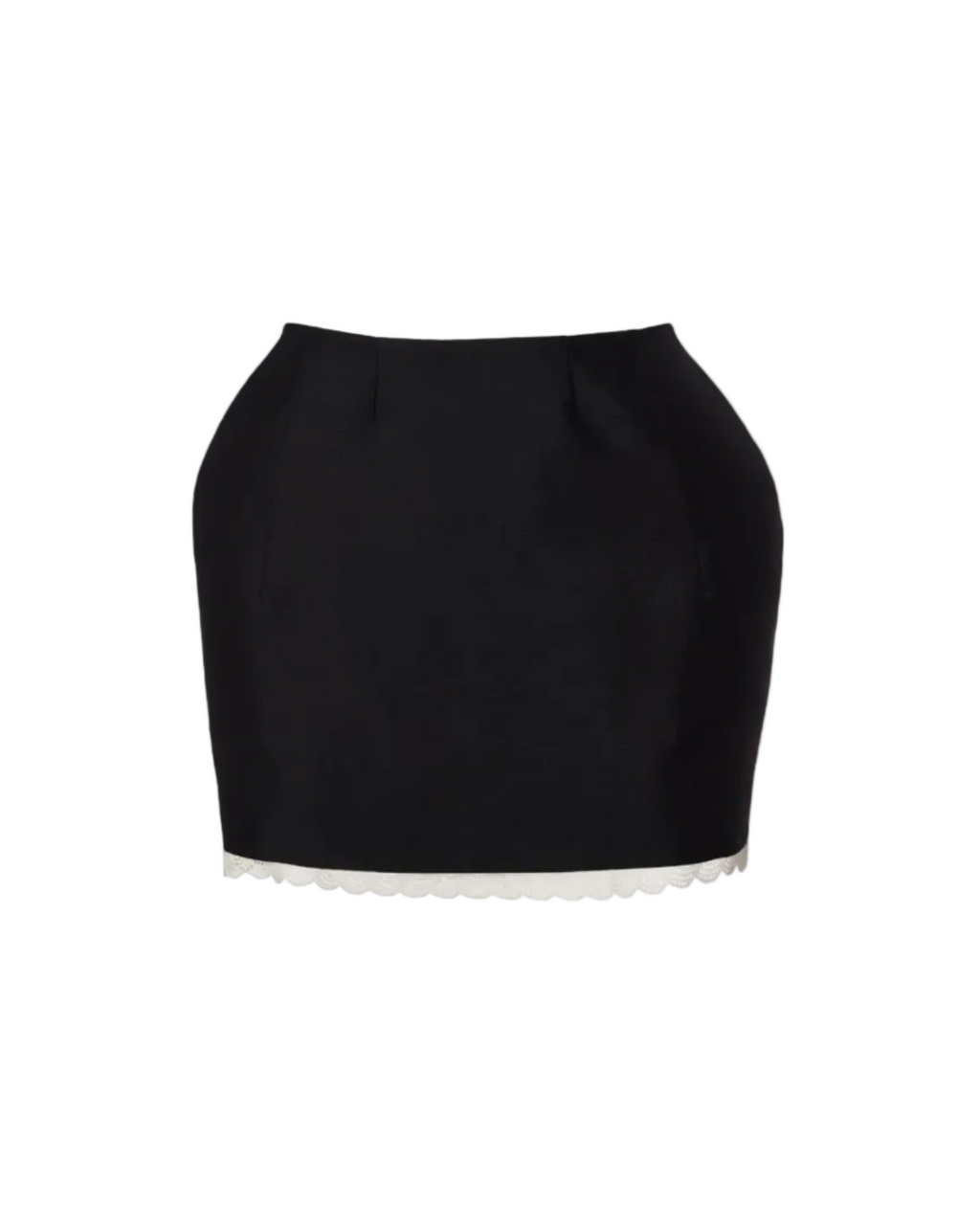 Lace-Trimmed Miniskirt