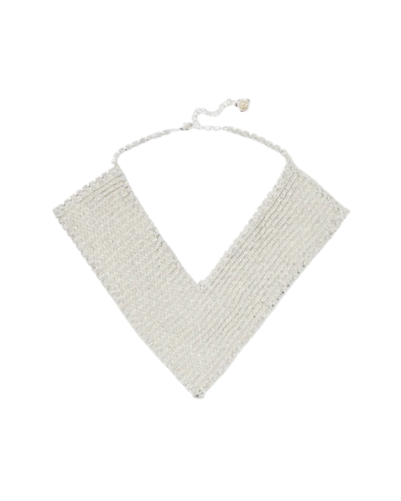 Silver-Tone Crystal Necklace