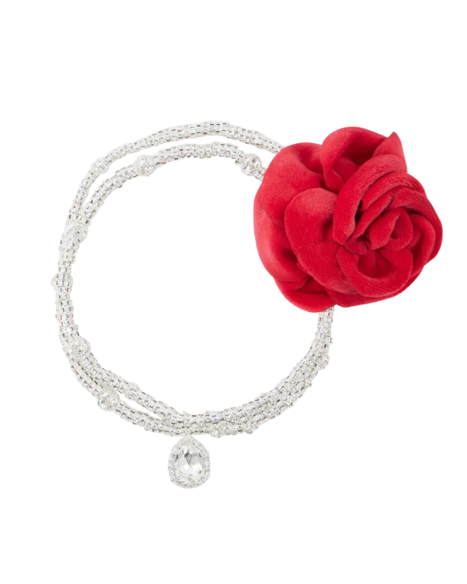 Floral-Appliqué Necklace