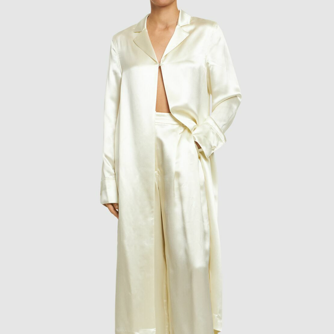 Oyat Silk Blend Long Shirt