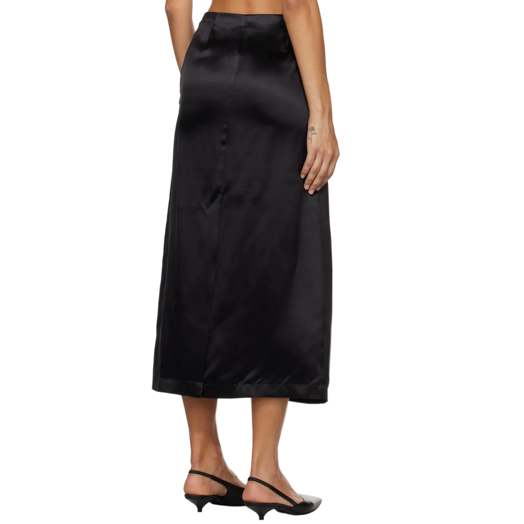Lys Silk-Blend Satin Skirt
