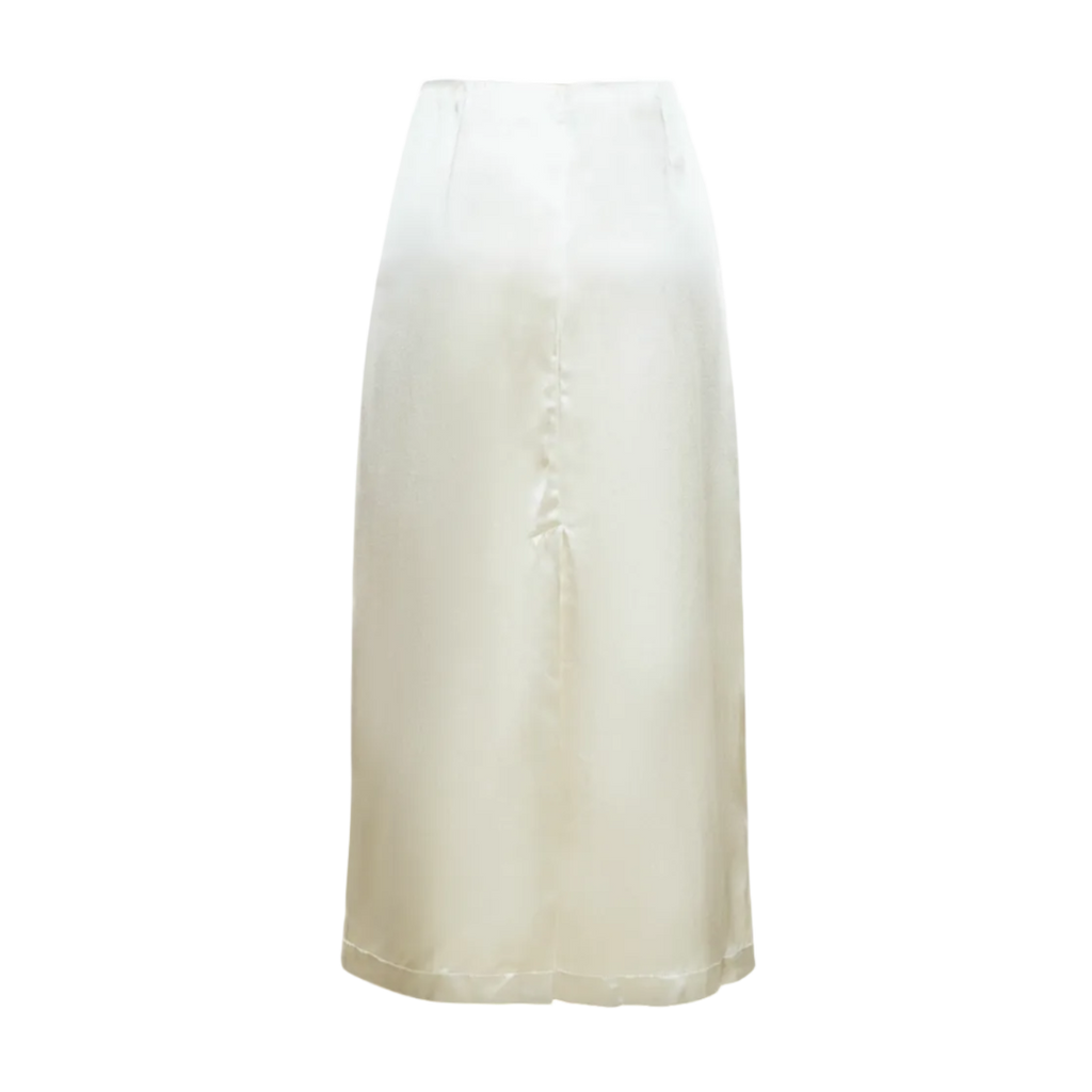 Lys Silk-Blend Satin Skirt