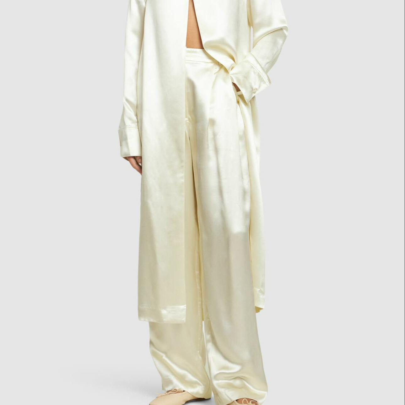 LouLou wide pants Vione soft vanilla