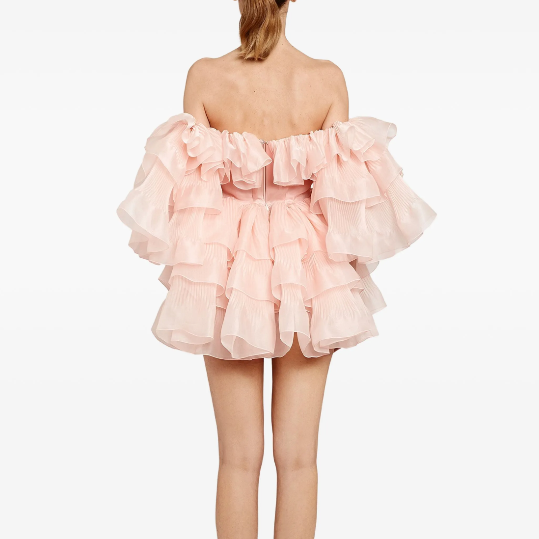 Ruffled Off-Shoulder Mini Dress