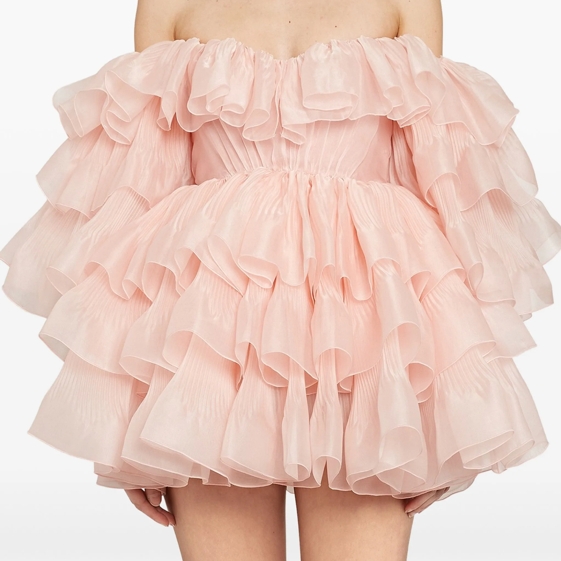 Ruffled Off-Shoulder Mini Dress