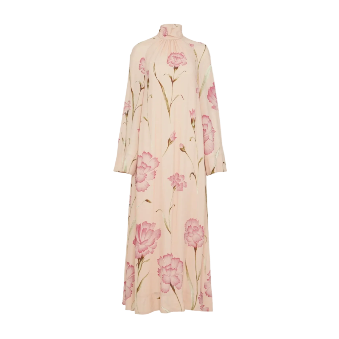 Floral Oversized Long-Sleeve Maxi Dress