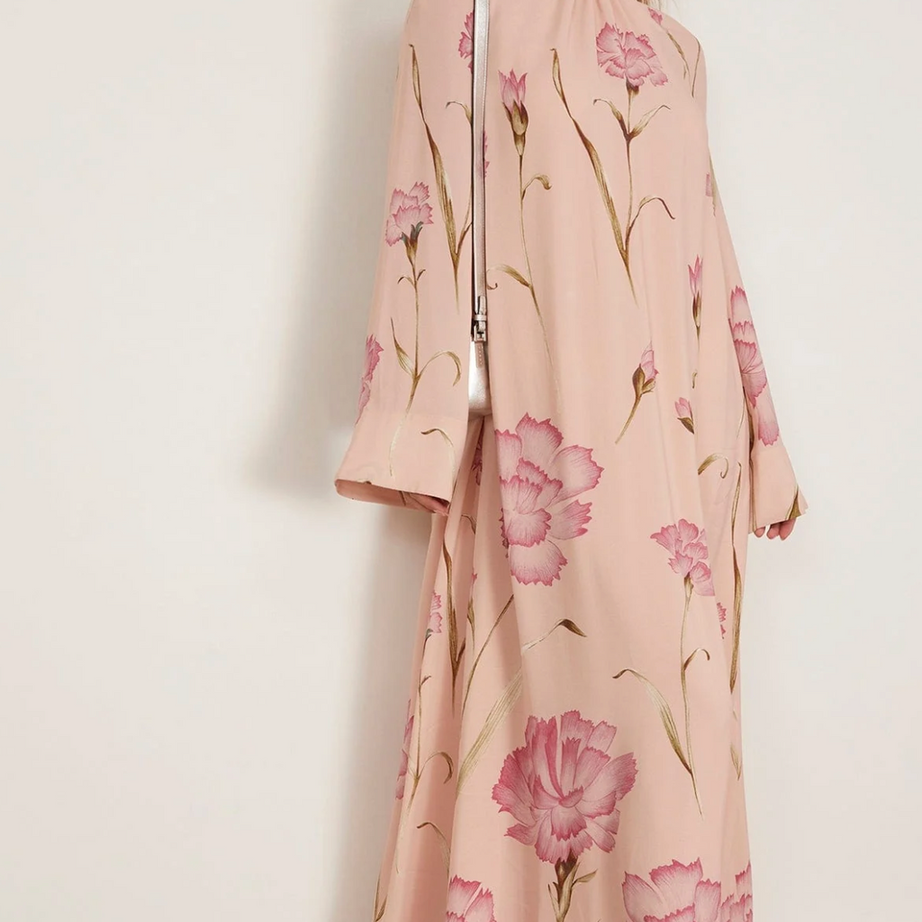Floral Oversized Long-Sleeve Maxi Dress