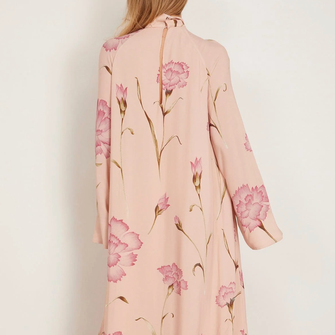 Floral Oversized Long-Sleeve Maxi Dress