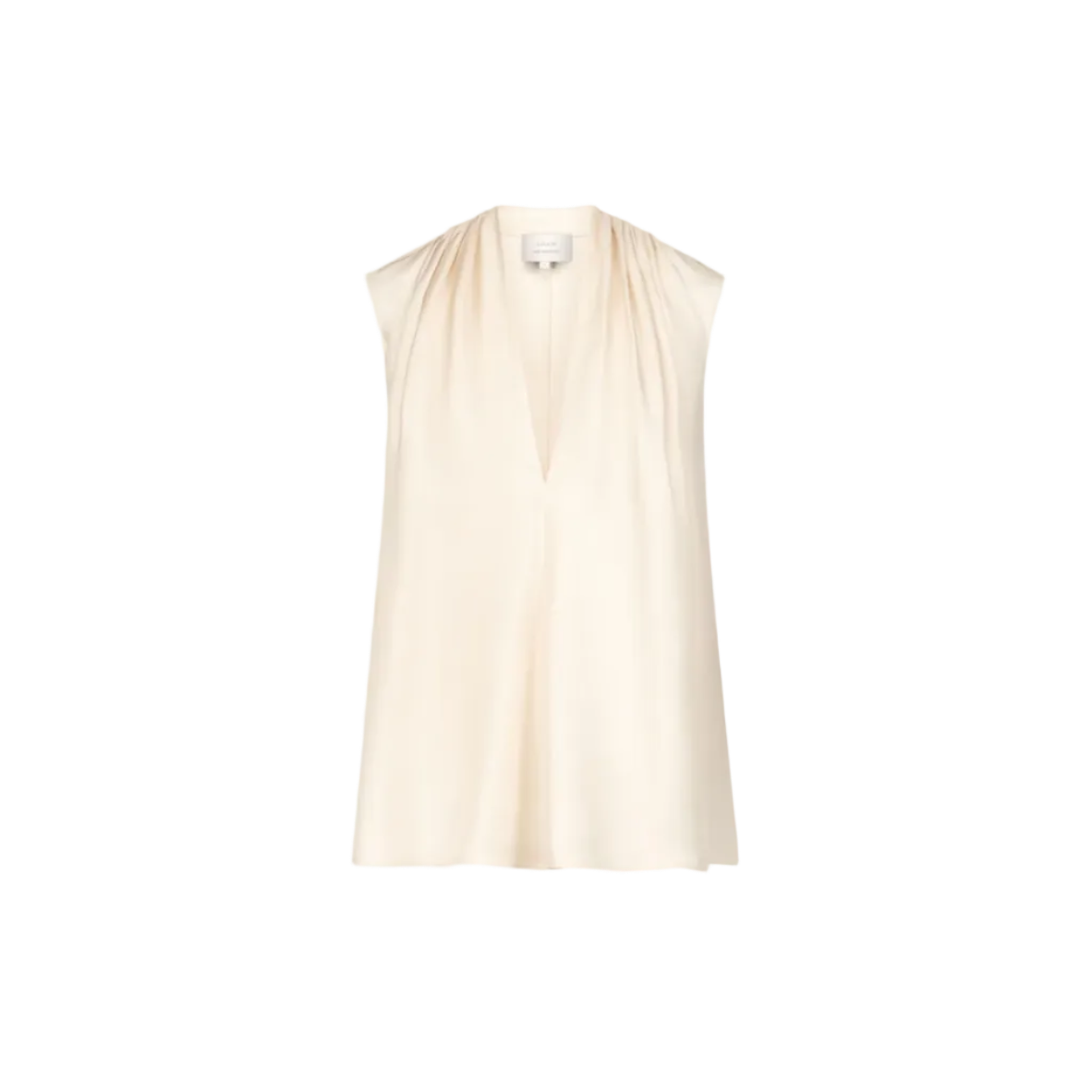 Sade Sleeveless Silk Twill Top