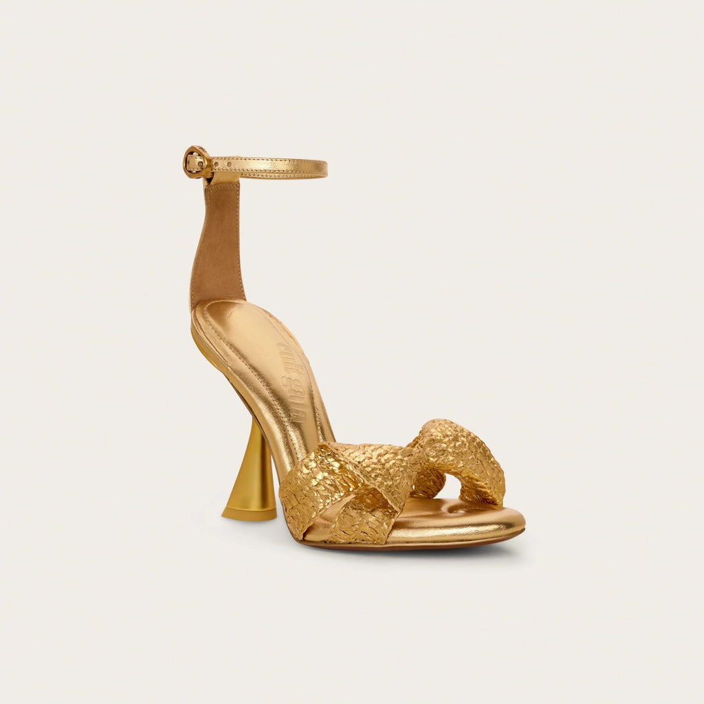 Zephyr Woven Raffia Sculptural Sandals