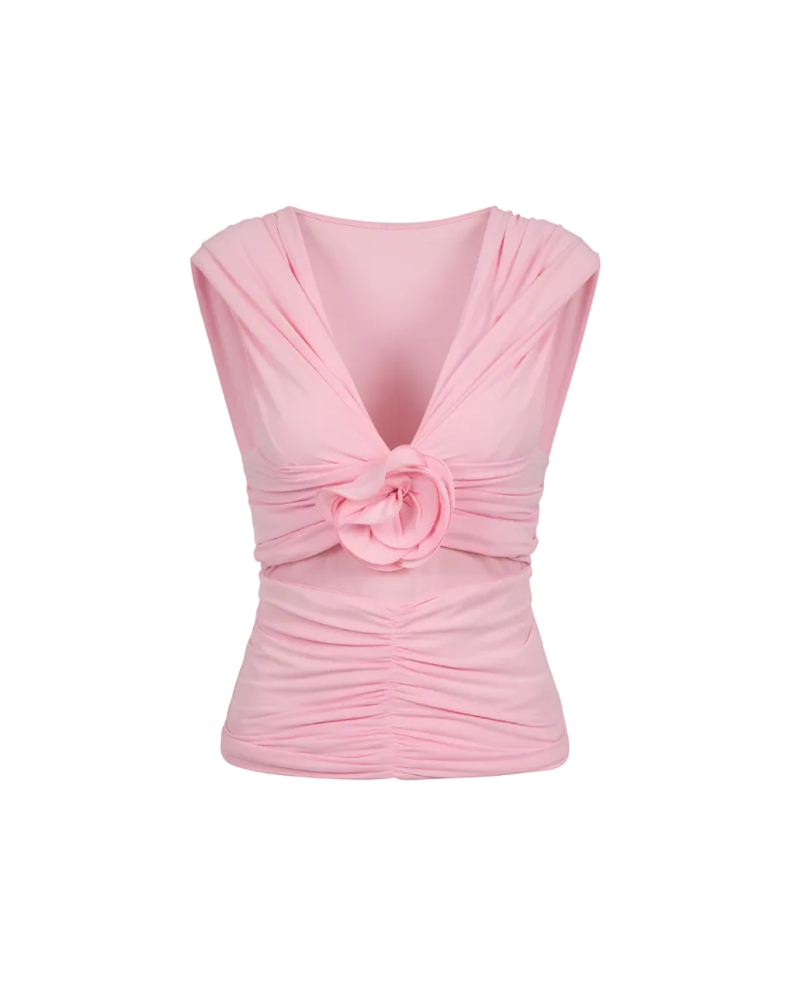 Floral-Appliqué Top