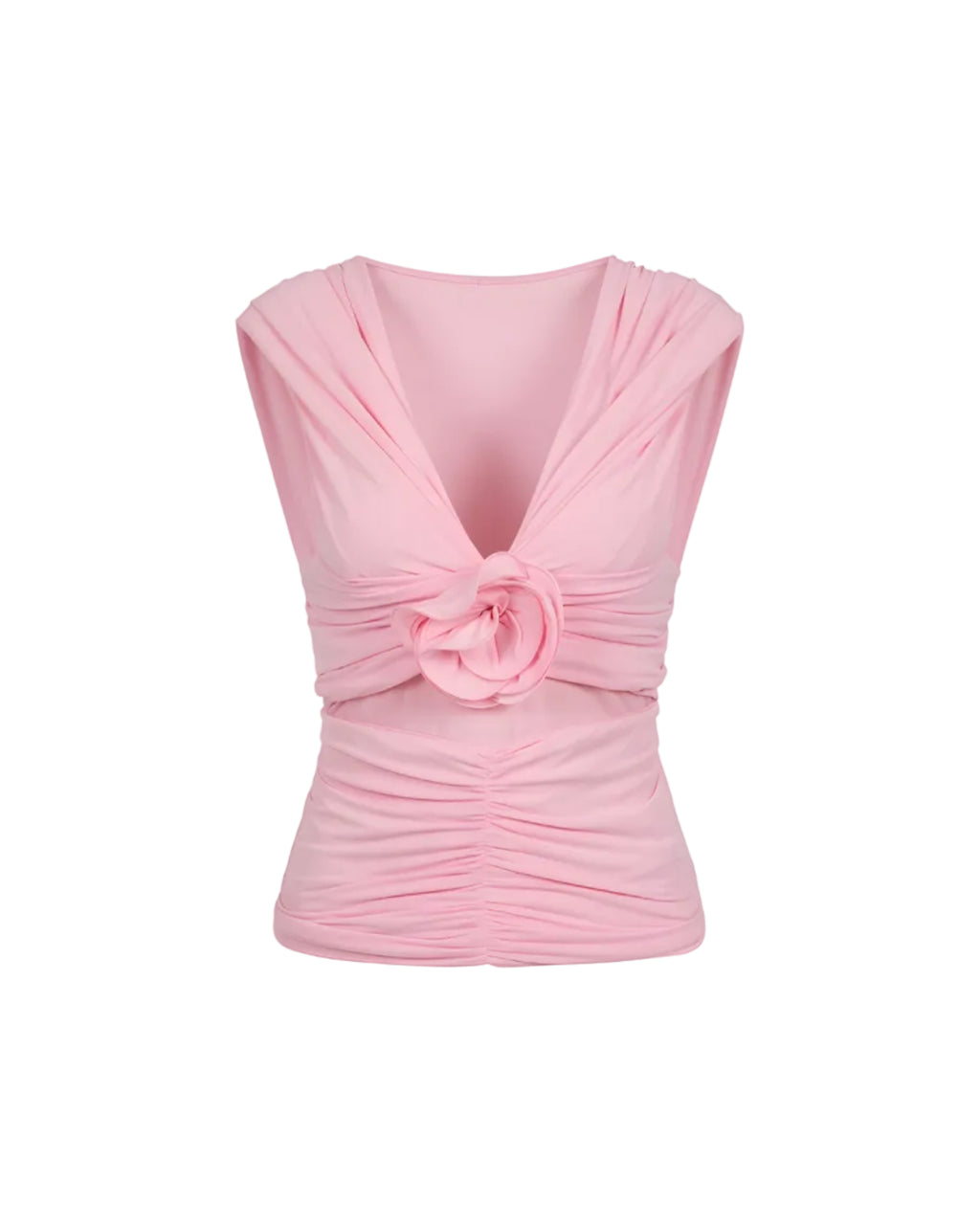 Floral-Appliqué Top