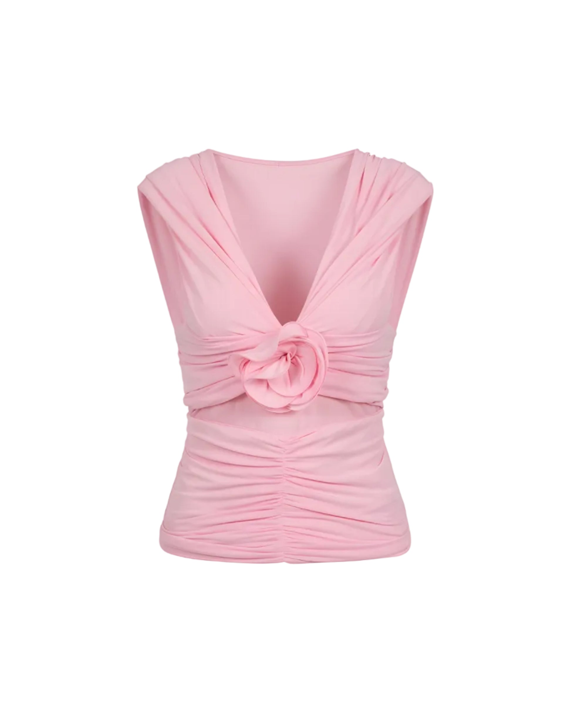 Floral-Appliqué Top