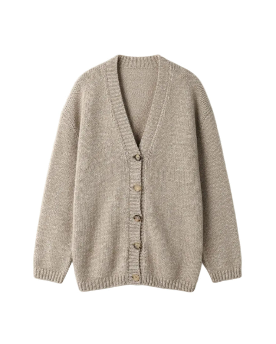 Oversized Marled Cardigan