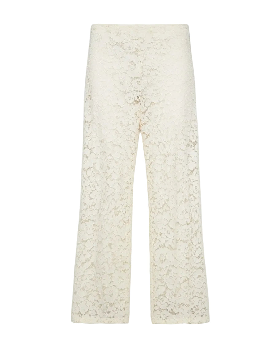 Floral Lace Flare Trousers