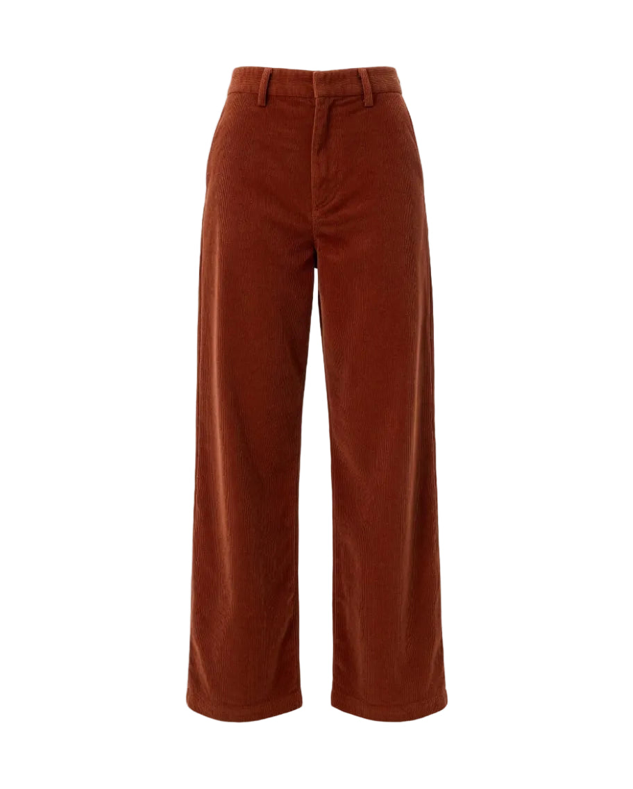 High-Rise Corduroy Wide-Leg Pants
