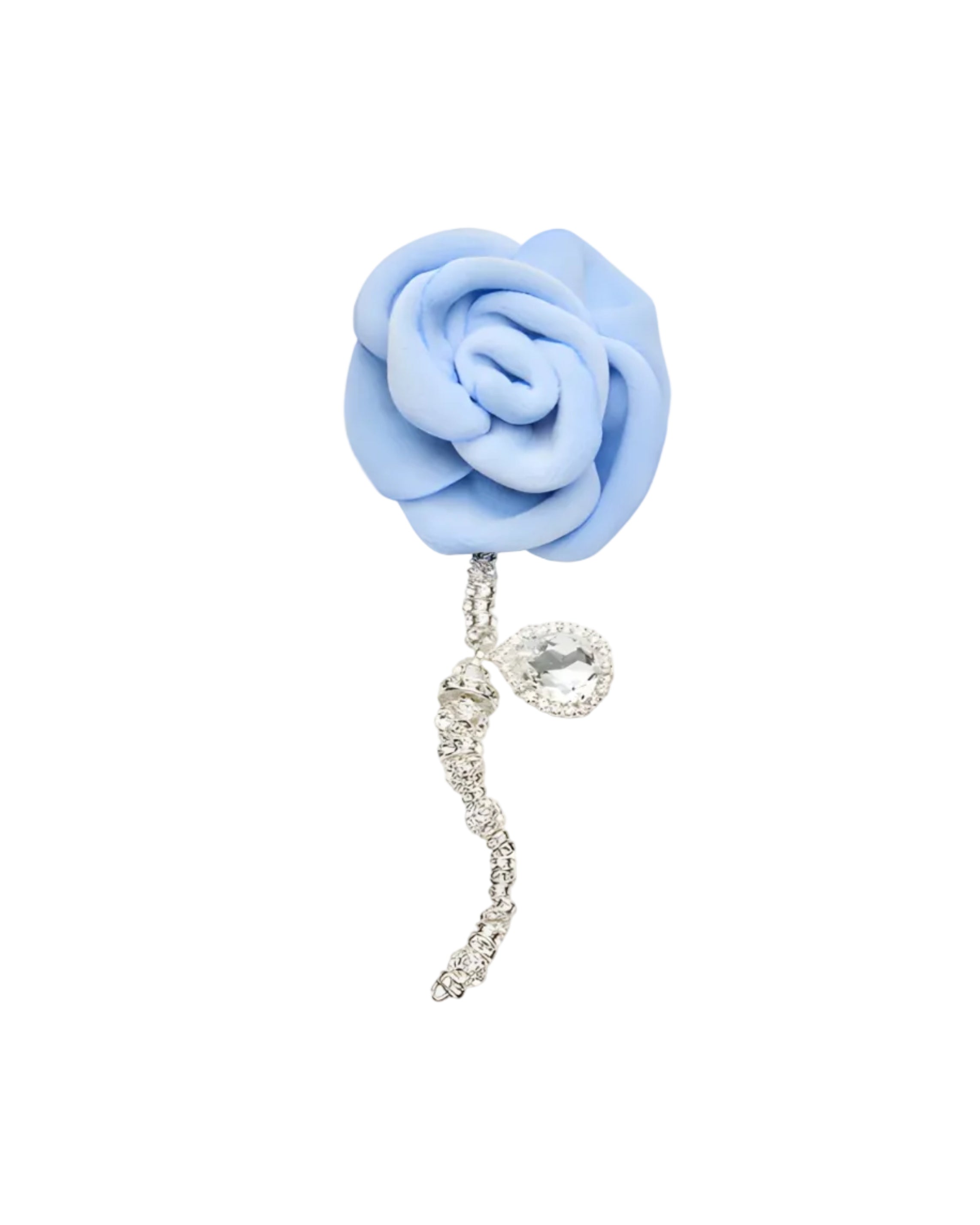 Crystal Rose Drop Earring