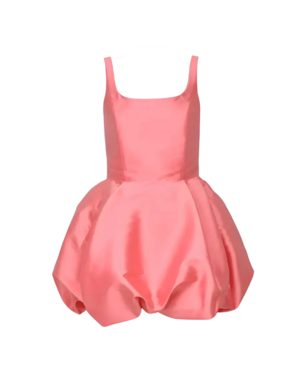 Silk Satin Bubble Mini Dress