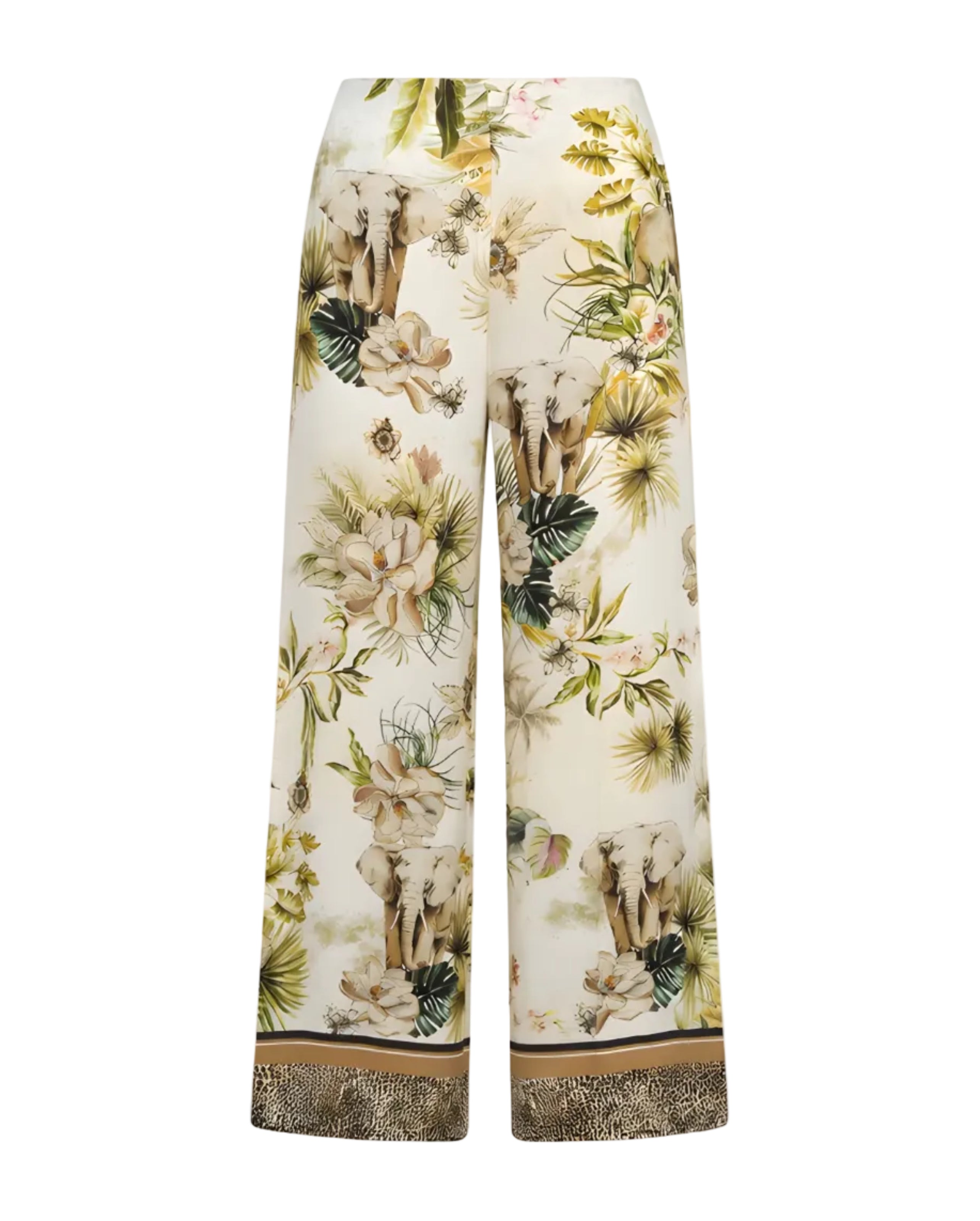 Savannah-Print Chiffon Pants