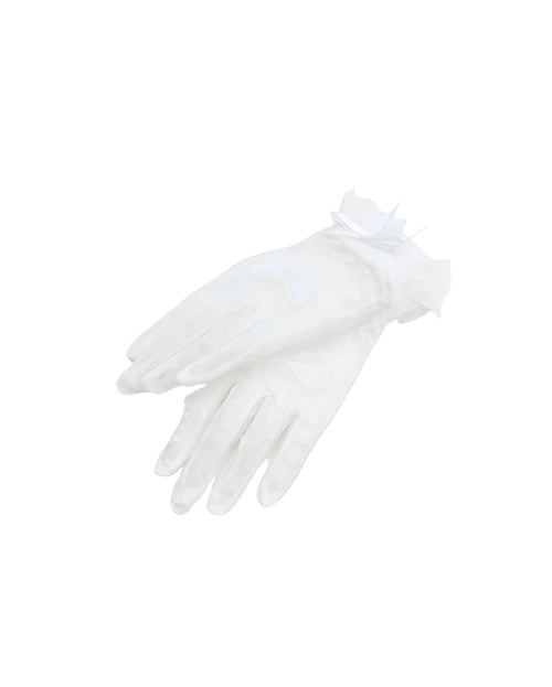 Bow-Detail Lace Gloves