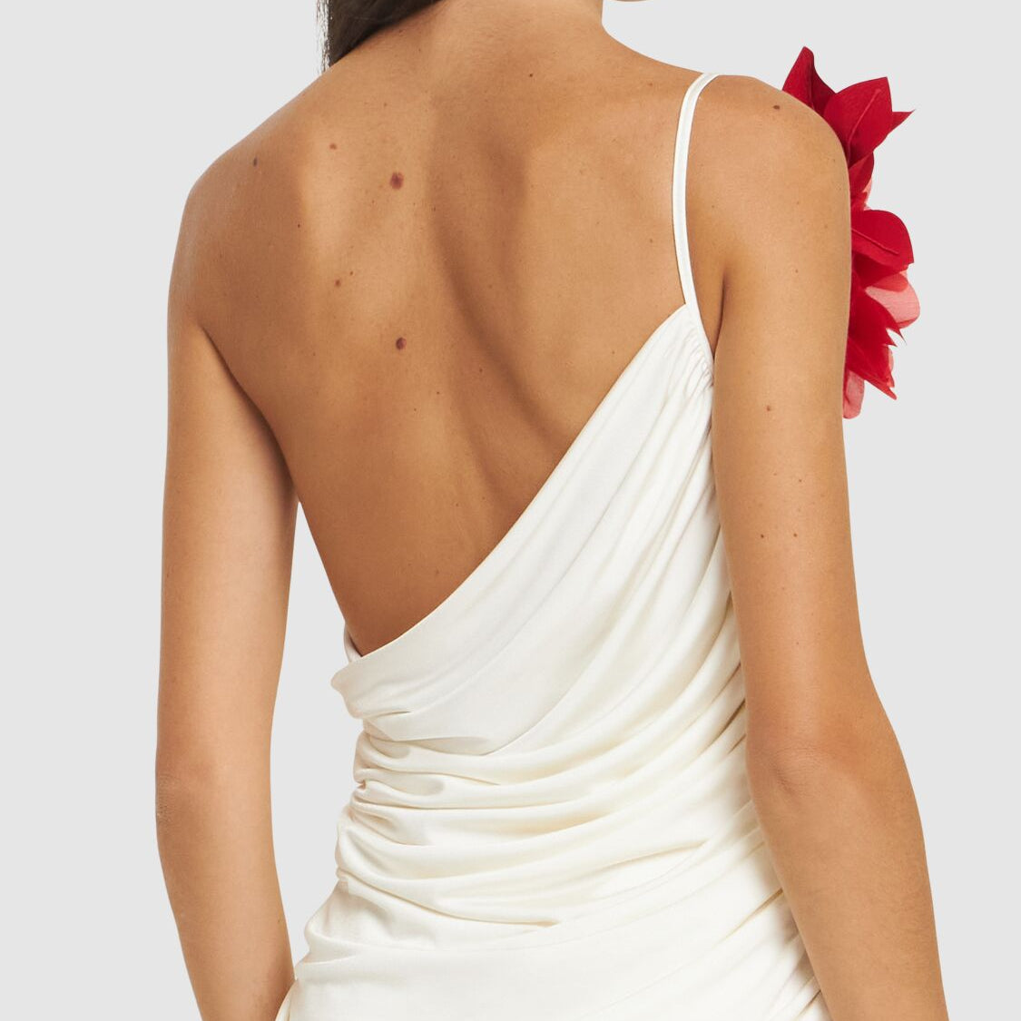 Draped Jersey One-Shoulder Top