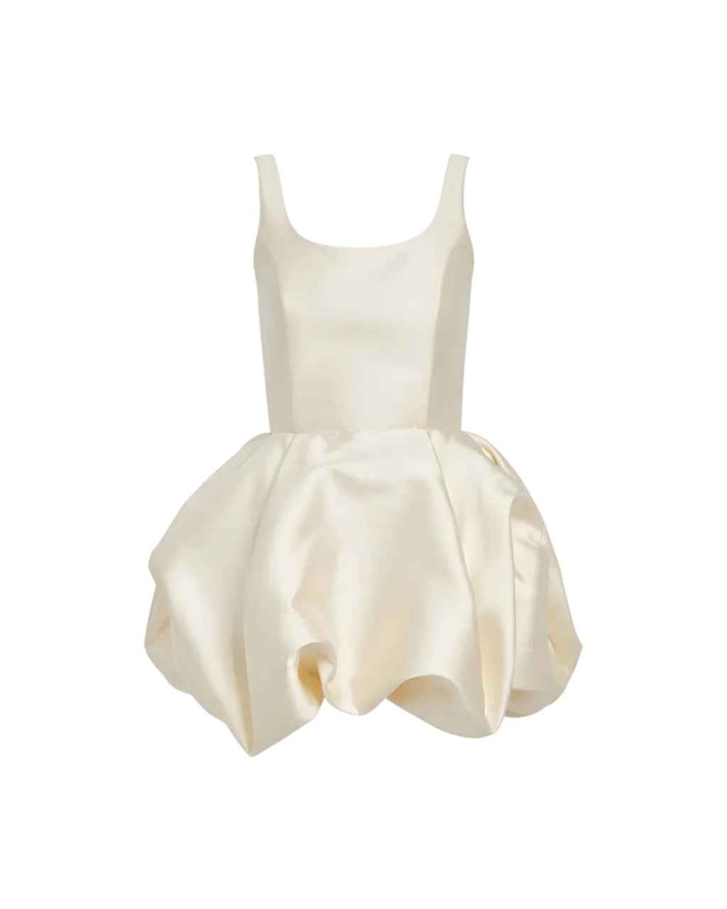 Silk Satin Bubble Mini Dress