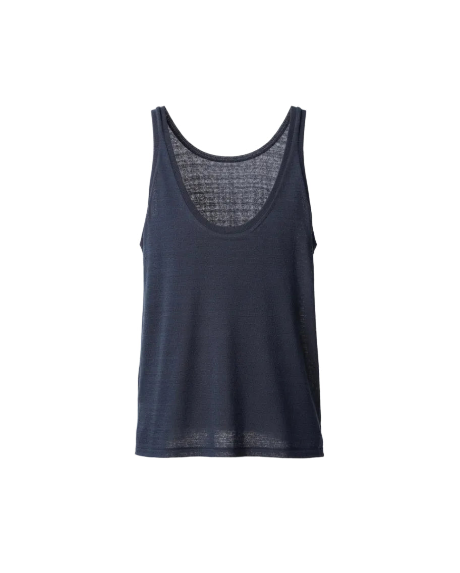 Wool Scoop-Neck Top