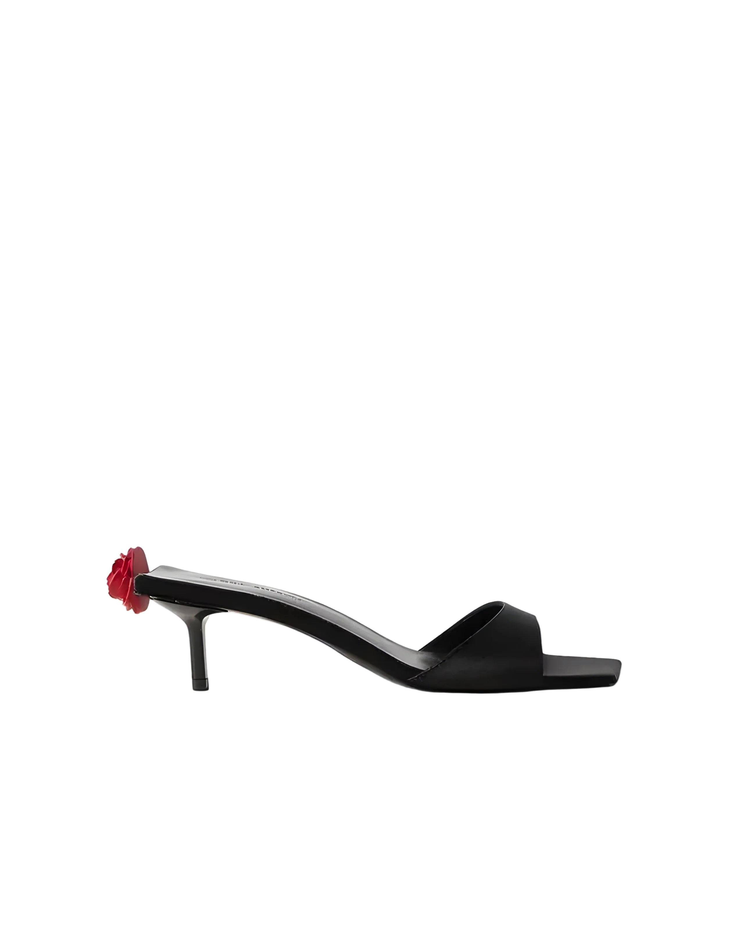Embellished Satin Mules
