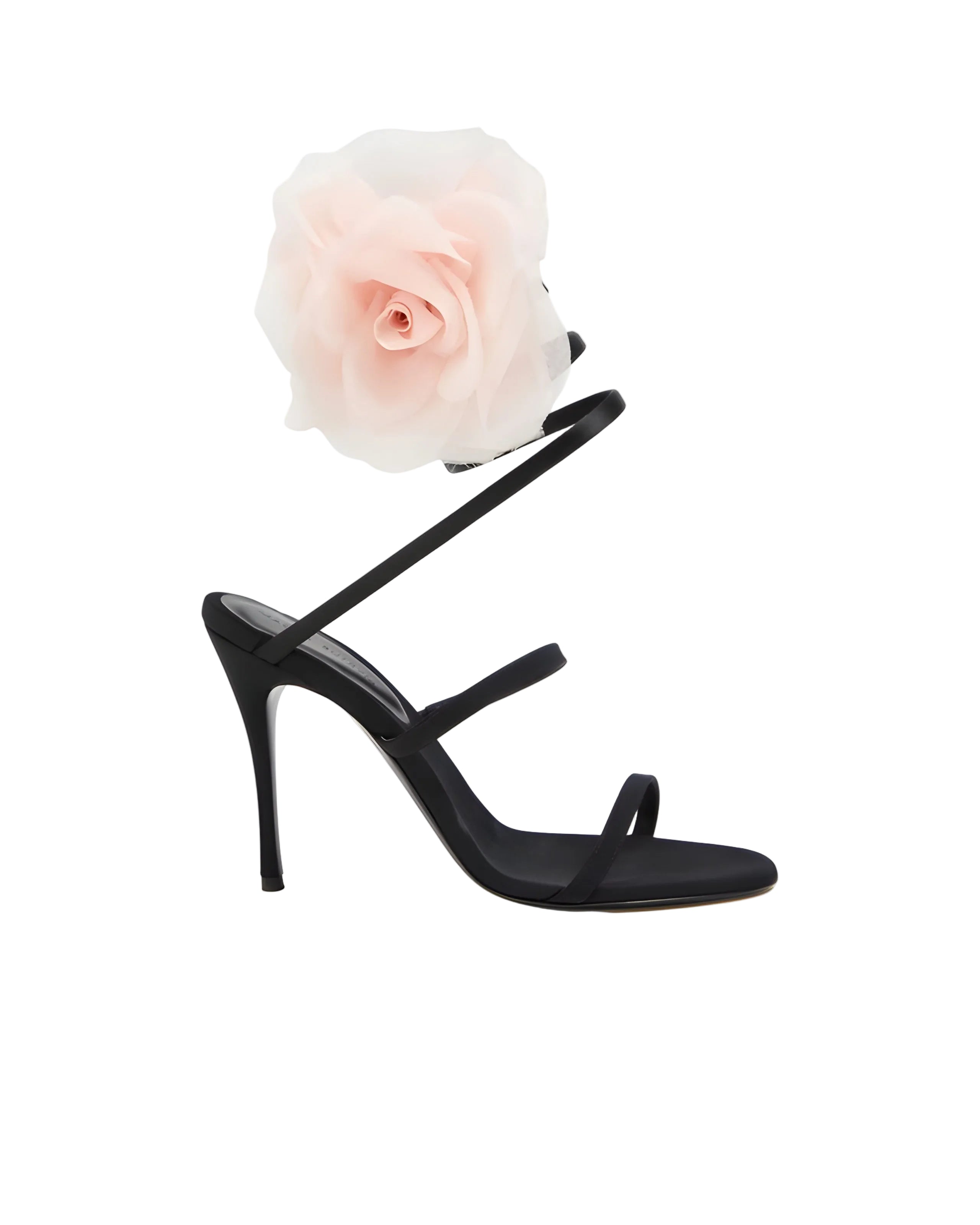 Floral-Appliqué Sandals